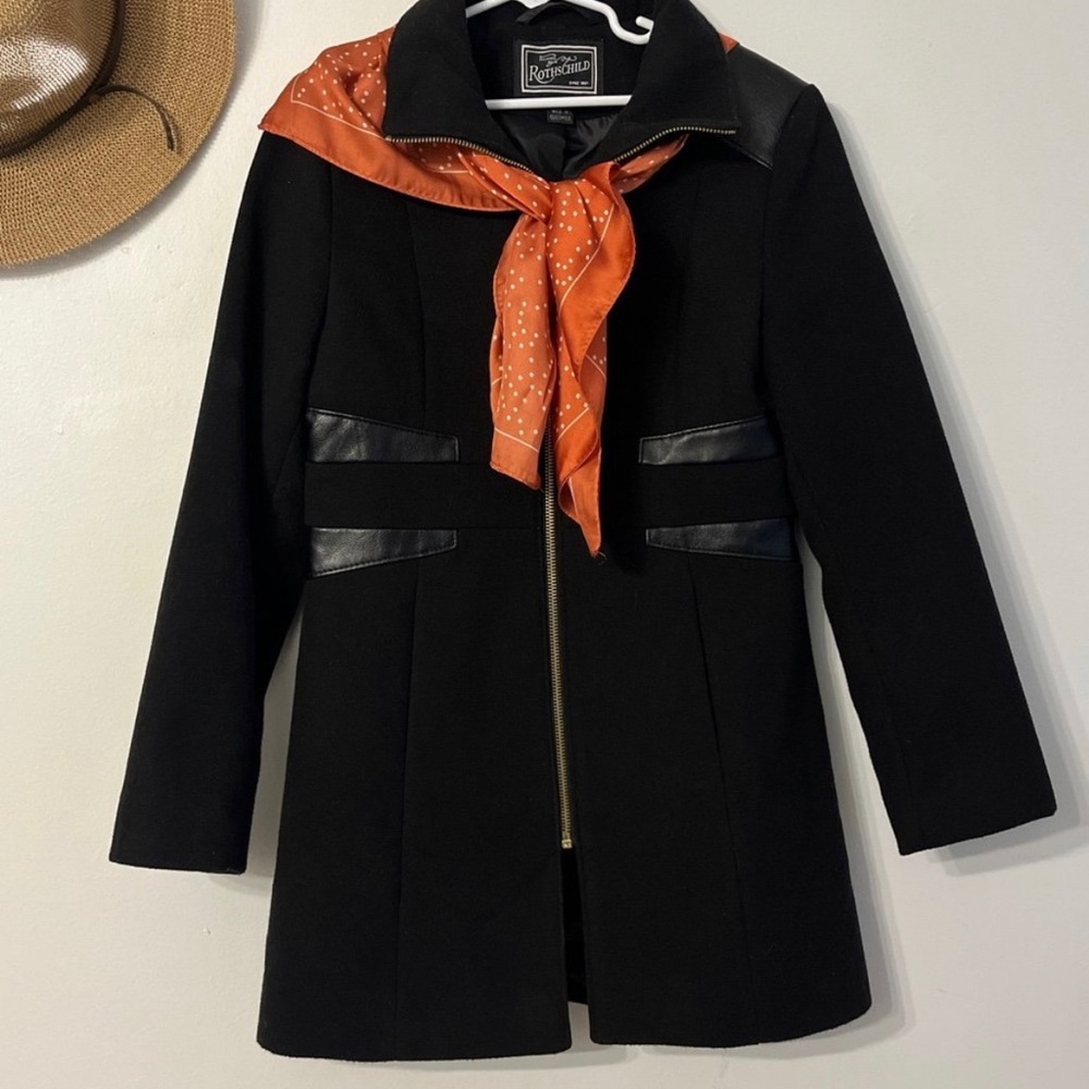Rothschild Black Zip-Front kids Coat